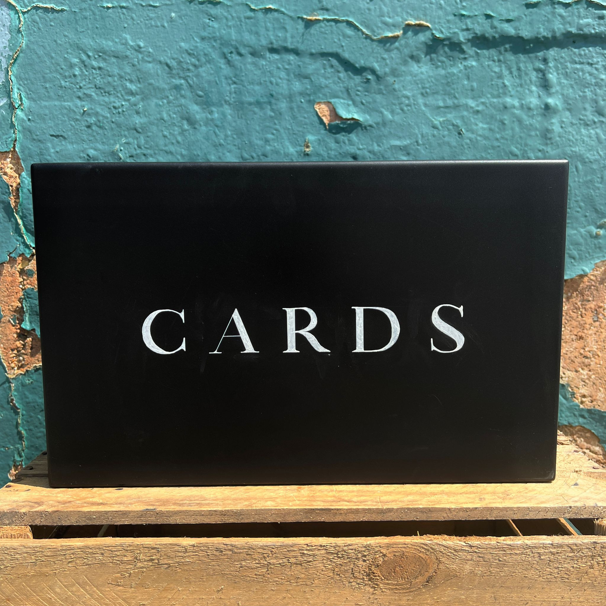 Black Metal Card Box